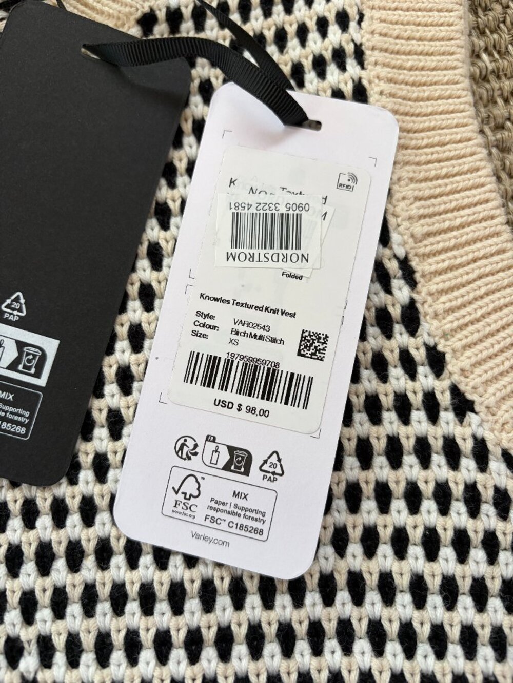 Varley Knowles Knit Vest - Picture 2 of 3